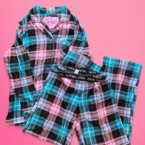 90s vintage Victorias Secret plaid pajama set